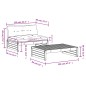 vidaXL 2-tlg. Garten-Lounge-Set mit Kissen Grau Massivholz vidaXL 2-tlg. Garten-Lounge-Set mit Kissen Grau Massivholz