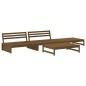 vidaXL 4-tlg. Garten-Lounge-Set mit Kissen Honigbraun Massivholz vidaXL 4-tlg. Garten-Lounge-Set mit Kissen Honigbraun Massivholz