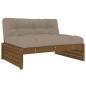 vidaXL 4-tlg. Garten-Lounge-Set mit Kissen Honigbraun Massivholz vidaXL 4-tlg. Garten-Lounge-Set mit Kissen Honigbraun Massivholz
