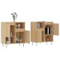 vidaXL Sideboards 2 Stk. Sonoma-Eiche Holzwerkstoff vidaXL Sideboards 2 Stk. Sonoma-Eiche Holzwerkstoff