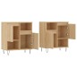 vidaXL Sideboards 2 Stk. Sonoma-Eiche Holzwerkstoff vidaXL Sideboards 2 Stk. Sonoma-Eiche Holzwerkstoff