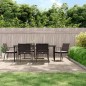 vidaXL 7-tlg. Garten-Essgruppe mit Kissen Poly Rattan und Stahl vidaXL 7-tlg. Garten-Essgruppe mit Kissen Poly Rattan und Stahl