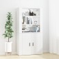 vidaXL Highboard Hochglanz-Weiß Holzwerkstoff vidaXL Highboard Hochglanz-Weiß Holzwerkstoff