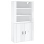 vidaXL Highboard Hochglanz-Weiß Holzwerkstoff vidaXL Highboard Hochglanz-Weiß Holzwerkstoff