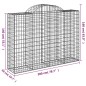 vidaXL Gabionen mit Hochbogen 25Stk. 200x50x140/160cm Verzinktes Eisen vidaXL Gabionen mit Hochbogen 25Stk. 200x50x140/160cm Verzinktes Eisen