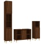 vidaXL 3-tlg. Badmöbel-Set Braun Eichen-Optik Holzwerkstoff vidaXL 3-tlg. Badmöbel-Set Braun Eichen-Optik Holzwerkstoff