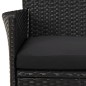 vidaXL 9-tlg. Garten-Essgruppe mit Kissen Schwarz Poly Rattan vidaXL 9-tlg. Garten-Essgruppe mit Kissen Schwarz Poly Rattan