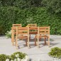 vidaXL 5-tlg. Garten-Essgruppe Massivholz Teak vidaXL 5-tlg. Garten-Essgruppe Massivholz Teak