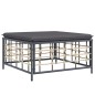 vidaXL 10-tlg. Garten-Lounge-Set mit Kissen Anthrazit Poly Rattan vidaXL 10-tlg. Garten-Lounge-Set mit Kissen Anthrazit Poly Rattan