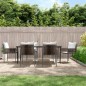 vidaXL 7-tlg. Garten-Essgruppe mit Kissen Poly Rattan und Stahl vidaXL 7-tlg. Garten-Essgruppe mit Kissen Poly Rattan und Stahl