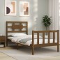 vidaXL Massivholzbett mit Kopfteil Honigbraun 90x200 cm vidaXL Massivholzbett mit Kopfteil Honigbraun 90x200 cm