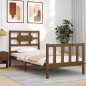 vidaXL Massivholzbett mit Kopfteil Honigbraun 90x200 cm vidaXL Massivholzbett mit Kopfteil Honigbraun 90x200 cm