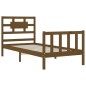 vidaXL Massivholzbett mit Kopfteil Honigbraun 90x200 cm vidaXL Massivholzbett mit Kopfteil Honigbraun 90x200 cm