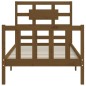 vidaXL Massivholzbett mit Kopfteil Honigbraun 90x200 cm vidaXL Massivholzbett mit Kopfteil Honigbraun 90x200 cm