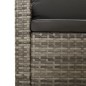 vidaXL 5-tlg. Garten-Lounge-Set mit Kissen Grau Poly Rattan vidaXL 5-tlg. Garten-Lounge-Set mit Kissen Grau Poly Rattan
