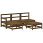 vidaXL 5-tlg. Garten-Lounge-Set mit Kissen Honigbraun Massivholz vidaXL 5-tlg. Garten-Lounge-Set mit Kissen Honigbraun Massivholz