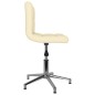 Esszimmerstühle 2 Stk. Drehbar Creme Kunstleder Esszimmerstühle 2 Stk. Drehbar Creme Kunstleder