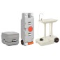 vidaXL Tragbare Campingtoilette mit Waschbecken und Wasserbehälter vidaXL Tragbare Campingtoilette mit Waschbecken und Wasserbehälter