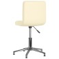 Esszimmerstühle 2 Stk. Drehbar Creme Kunstleder Esszimmerstühle 2 Stk. Drehbar Creme Kunstleder