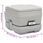 vidaXL Tragbare Campingtoilette mit Waschbecken und Wasserbehälter vidaXL Tragbare Campingtoilette mit Waschbecken und Wasserbehälter