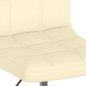 Esszimmerstühle 2 Stk. Drehbar Creme Kunstleder Esszimmerstühle 2 Stk. Drehbar Creme Kunstleder