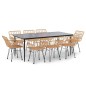 vidaXL 9-tlg. Garten-Essgruppe Poly Rattan vidaXL 9-tlg. Garten-Essgruppe Poly Rattan