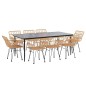 vidaXL 9-tlg. Garten-Essgruppe Poly Rattan vidaXL 9-tlg. Garten-Essgruppe Poly Rattan