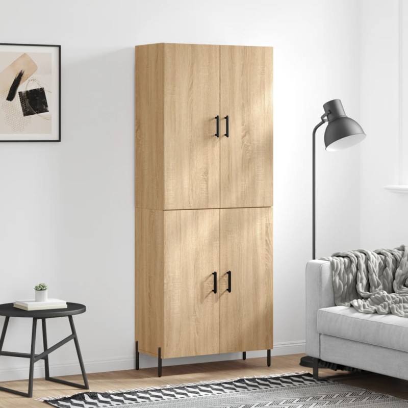 vidaXL Highboard Sonoma-Eiche 69,5x34x180 cm Holzwerkstoff vidaXL Highboard Sonoma-Eiche 69,5x34x180 cm Holzwerkstoff