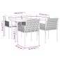 vidaXL 5-tlg. Garten-Essgruppe mit Kissen Poly Rattan und Stahl vidaXL 5-tlg. Garten-Essgruppe mit Kissen Poly Rattan und Stahl