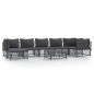vidaXL 8-tlg. Garten-Lounge-Set mit Kissen Anthrazit Stahl vidaXL 8-tlg. Garten-Lounge-Set mit Kissen Anthrazit Stahl