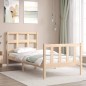 vidaXL Massivholzbett mit Kopfteil 90x200 cm vidaXL Massivholzbett mit Kopfteil 90x200 cm