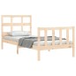 vidaXL Massivholzbett mit Kopfteil 90x200 cm vidaXL Massivholzbett mit Kopfteil 90x200 cm
