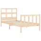 vidaXL Massivholzbett mit Kopfteil 90x200 cm vidaXL Massivholzbett mit Kopfteil 90x200 cm