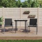 vidaXL 3-tlg. Garten-Essgruppe mit Kissen Poly Rattan und Stahl vidaXL 3-tlg. Garten-Essgruppe mit Kissen Poly Rattan und Stahl