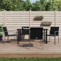 vidaXL 5-tlg. Garten-Essgruppe mit Kissen Poly Rattan und Stahl vidaXL 5-tlg. Garten-Essgruppe mit Kissen Poly Rattan und Stahl