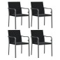 vidaXL 5-tlg. Garten-Essgruppe mit Kissen Poly Rattan und Stahl vidaXL 5-tlg. Garten-Essgruppe mit Kissen Poly Rattan und Stahl