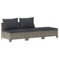 vidaXL 7-tlg. Garten-Lounge-Set mit Kissen Grau Poly Rattan vidaXL 7-tlg. Garten-Lounge-Set mit Kissen Grau Poly Rattan
