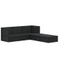 vidaXL 5-tlg. Garten-Lounge-Set mit Kissen Schwarz Poly Rattan vidaXL 5-tlg. Garten-Lounge-Set mit Kissen Schwarz Poly Rattan