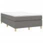 vidaXL Boxspringbett mit Matratze Dunkelgrau 120x200 cm Stoff vidaXL Boxspringbett mit Matratze Dunkelgrau 120x200 cm Stoff