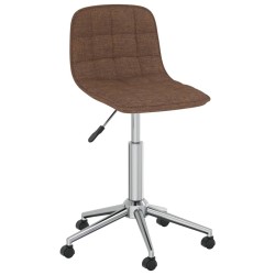 Esszimmerstuhl Drehbar Braun Stoff