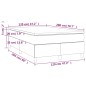 vidaXL Boxspringbett mit Matratze Dunkelgrau 120x200 cm Stoff vidaXL Boxspringbett mit Matratze Dunkelgrau 120x200 cm Stoff