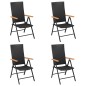 vidaXL 5-tlg. Garten-Essgruppe Schwarz und Braun Poly Rattan vidaXL 5-tlg. Garten-Essgruppe Schwarz und Braun Poly Rattan