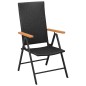 vidaXL 5-tlg. Garten-Essgruppe Schwarz und Braun Poly Rattan vidaXL 5-tlg. Garten-Essgruppe Schwarz und Braun Poly Rattan