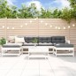 vidaXL 7-tlg. Garten-Lounge-Set mit Kissen Weiß Massivholz vidaXL 7-tlg. Garten-Lounge-Set mit Kissen Weiß Massivholz