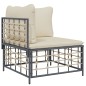 vidaXL 8-tlg. Garten-Lounge-Set mit Kissen Anthrazit Poly Rattan vidaXL 8-tlg. Garten-Lounge-Set mit Kissen Anthrazit Poly Rattan