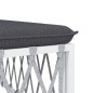 vidaXL 6-tlg. Garten-Lounge-Set mit Kissen Weiß Stahl vidaXL 6-tlg. Garten-Lounge-Set mit Kissen Weiß Stahl