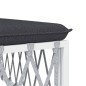vidaXL 7-tlg. Garten-Lounge-Set mit Kissen Weiß Stahl vidaXL 7-tlg. Garten-Lounge-Set mit Kissen Weiß Stahl