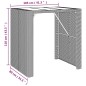 vidaXL 5-tlg. Gartenbar-Set mit Kissen Grau Poly Rattan vidaXL 5-tlg. Gartenbar-Set mit Kissen Grau Poly Rattan