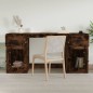 vidaXL Schreibtisch mit Stauraum Räuchereiche Holzwerkstoff vidaXL Schreibtisch mit Stauraum Räuchereiche Holzwerkstoff