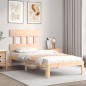 vidaXL Massivholzbett mit Kopfteil 100x200 cm